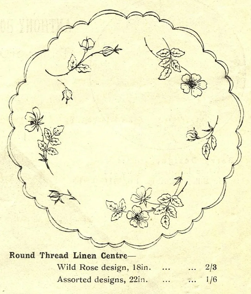 An illustration from Anthony Horderns' price list of art needlework : and materials for fancy work suited to fair fingers., 1911, leaf 4