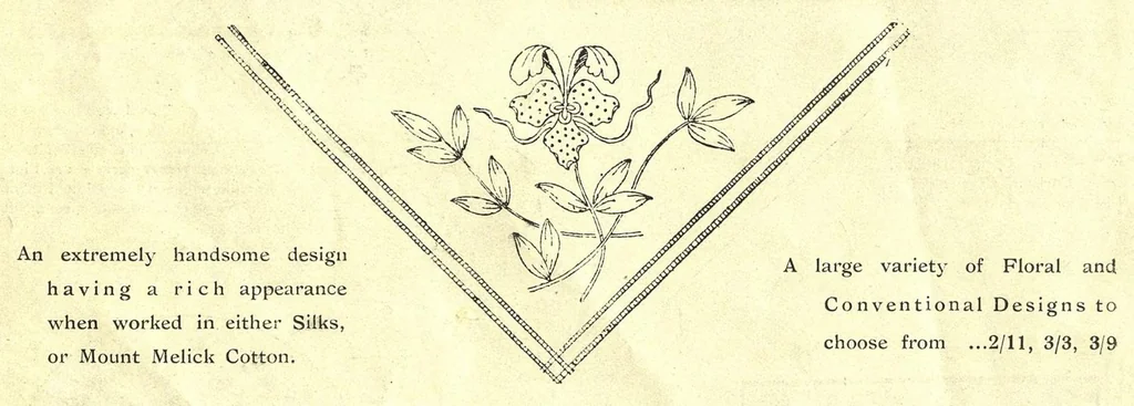 An illustration from Anthony Horderns' price list of art needlework : and materials for fancy work suited to fair fingers., 1911, leaf 7