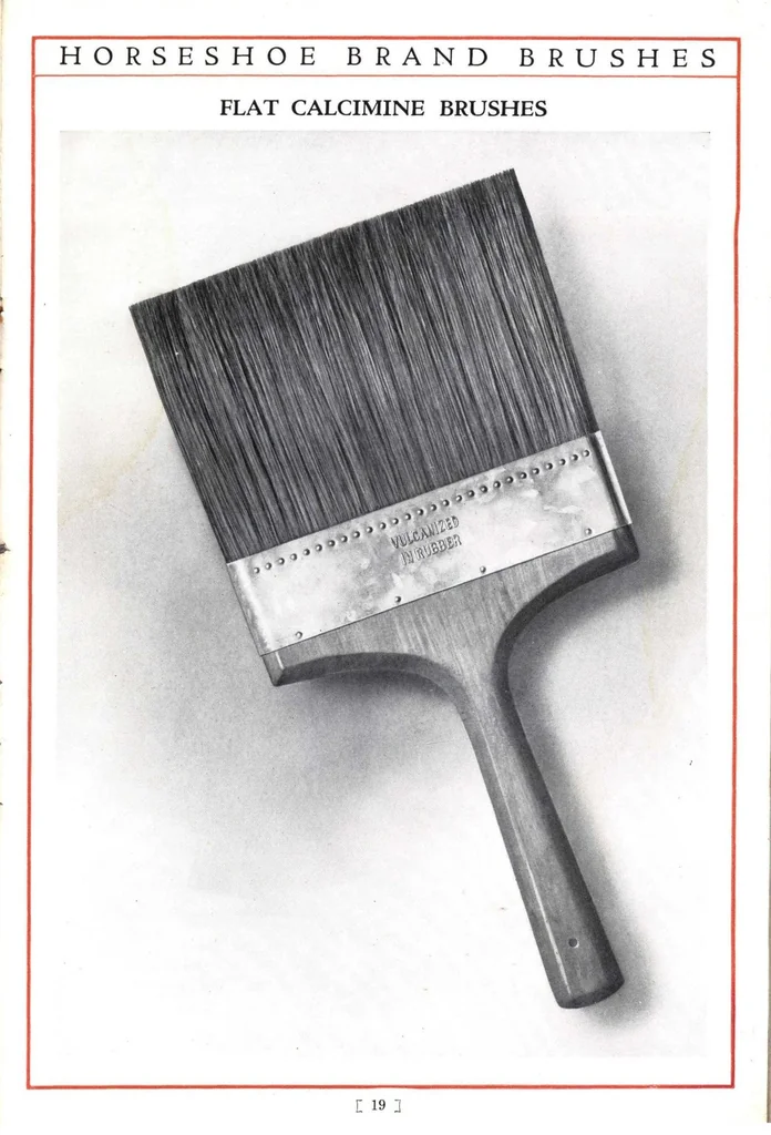 An illustration from A Catalog of Horseshoe Brand Brushes : 1924, 1924, leaf 20