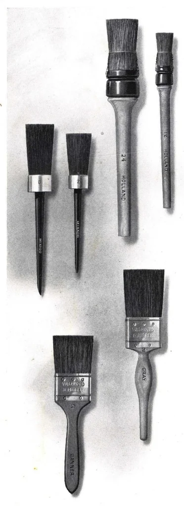 An illustration from A Catalog of Horseshoe Brand Brushes : 1924, 1924, leaf 37