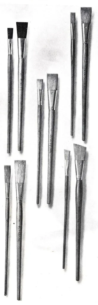An illustration from Horseshoe Brand Brushes, 1924, leaf 19