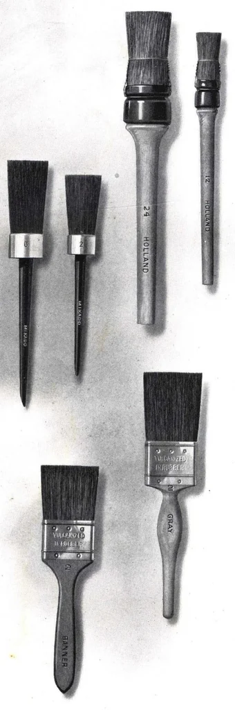 An illustration from Horseshoe Brand Brushes, 1924, leaf 37