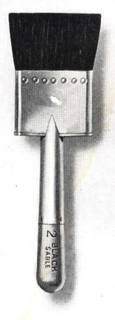 An illustration from Horseshoe Brand Brushes, 1924, leaf 51