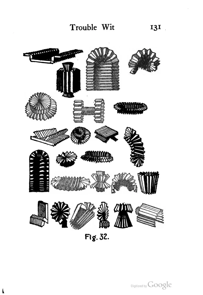 An illustration from Houdini's paper magic; the whole art of performing with paper, including paper tearing, paper folding and paper puzzles, 1922, leaf 144