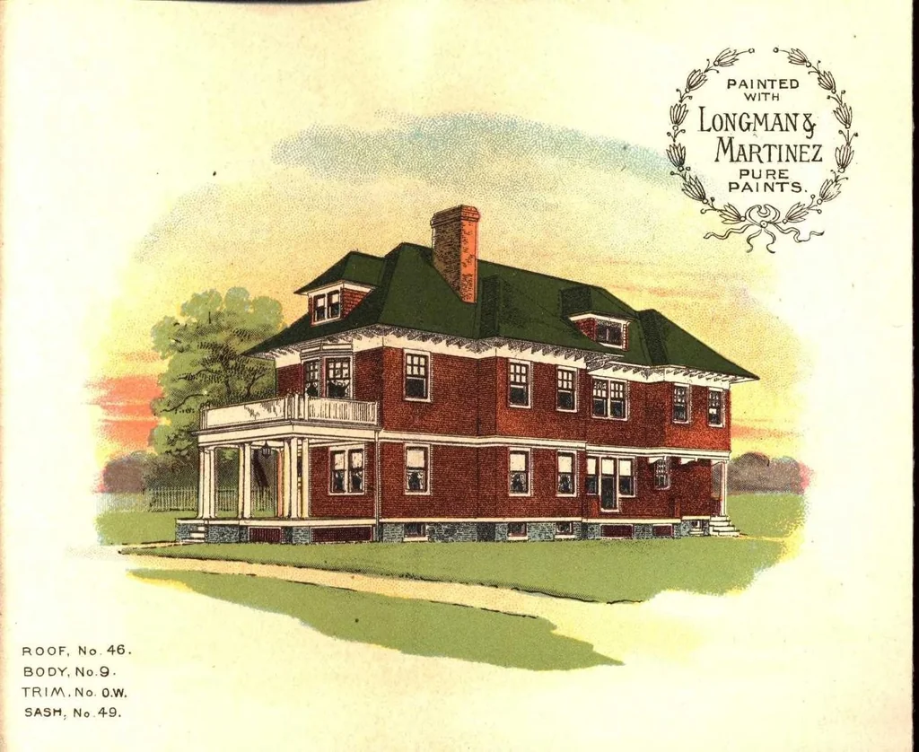 An illustration from House painting suggestions with Longman & Martinez pure paints., 1900, leaf 4