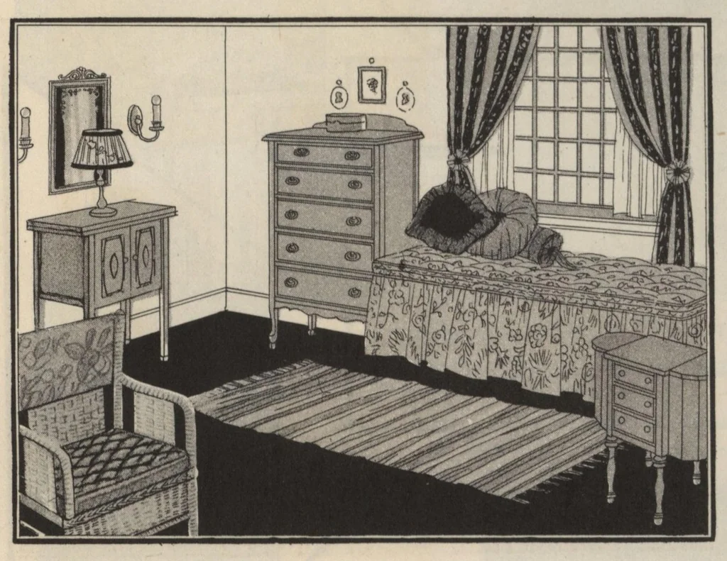An illustration from How to choose colors and furnishings for your home., 1926, leaf 16