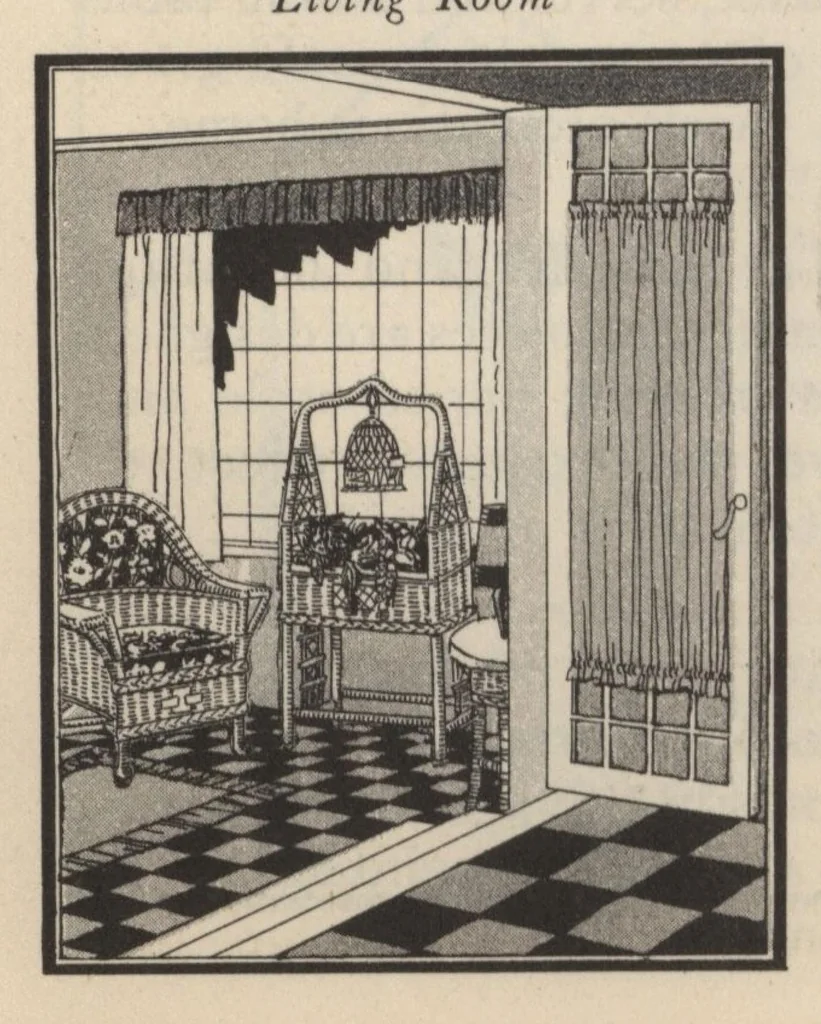 An illustration from How to choose colors and furnishings for your home., 1926, leaf 8