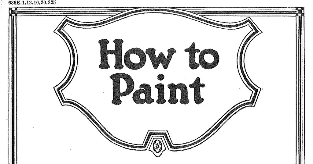 An illustration from How to Paint, 1920, leaf 0
