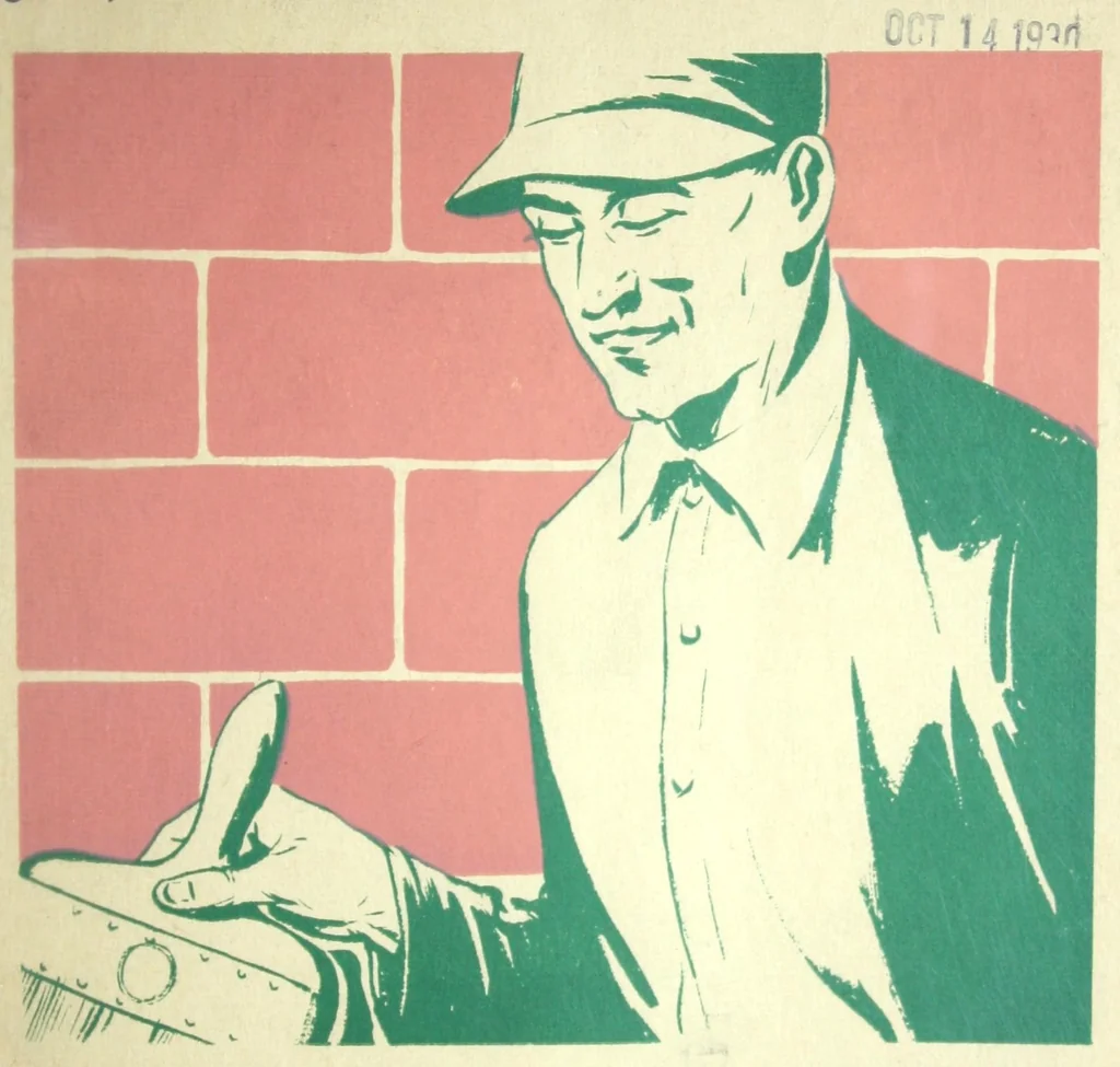 An illustration from How to paint concrete and masonry surfaces., 1930, leaf 0
