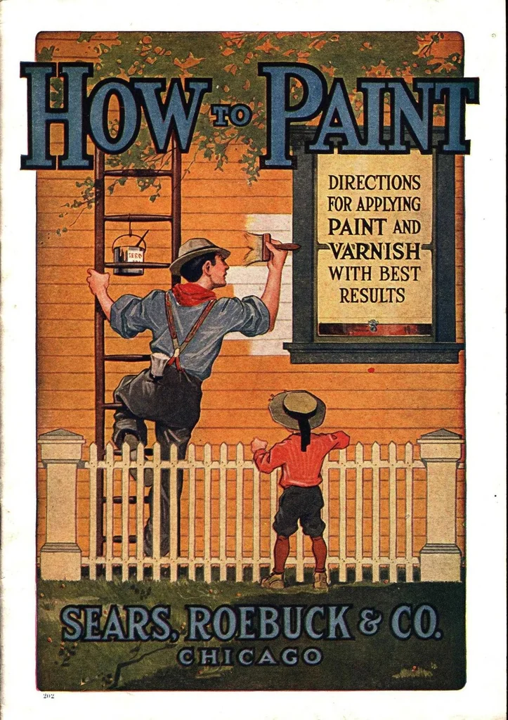 An illustration from How to paint: directions for applying paint and varnish with best results., 1915, leaf 0