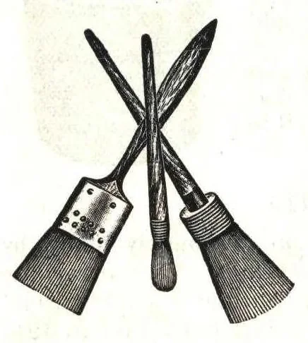 An illustration from How to paint: directions for applying paint and varnish with best results., 1915, leaf 15