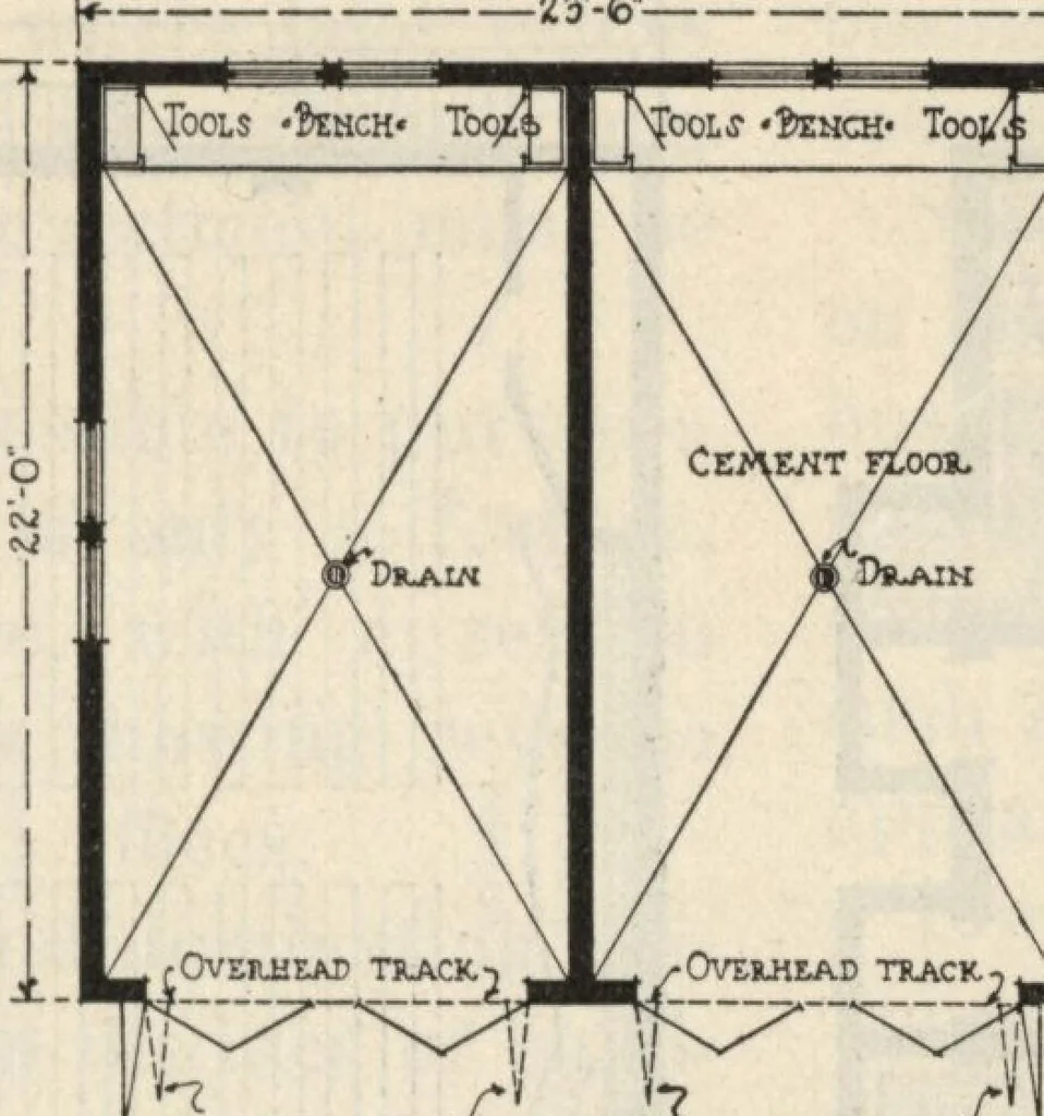 An illustration from How to read plans and take off bills of materials., 1917, leaf 104