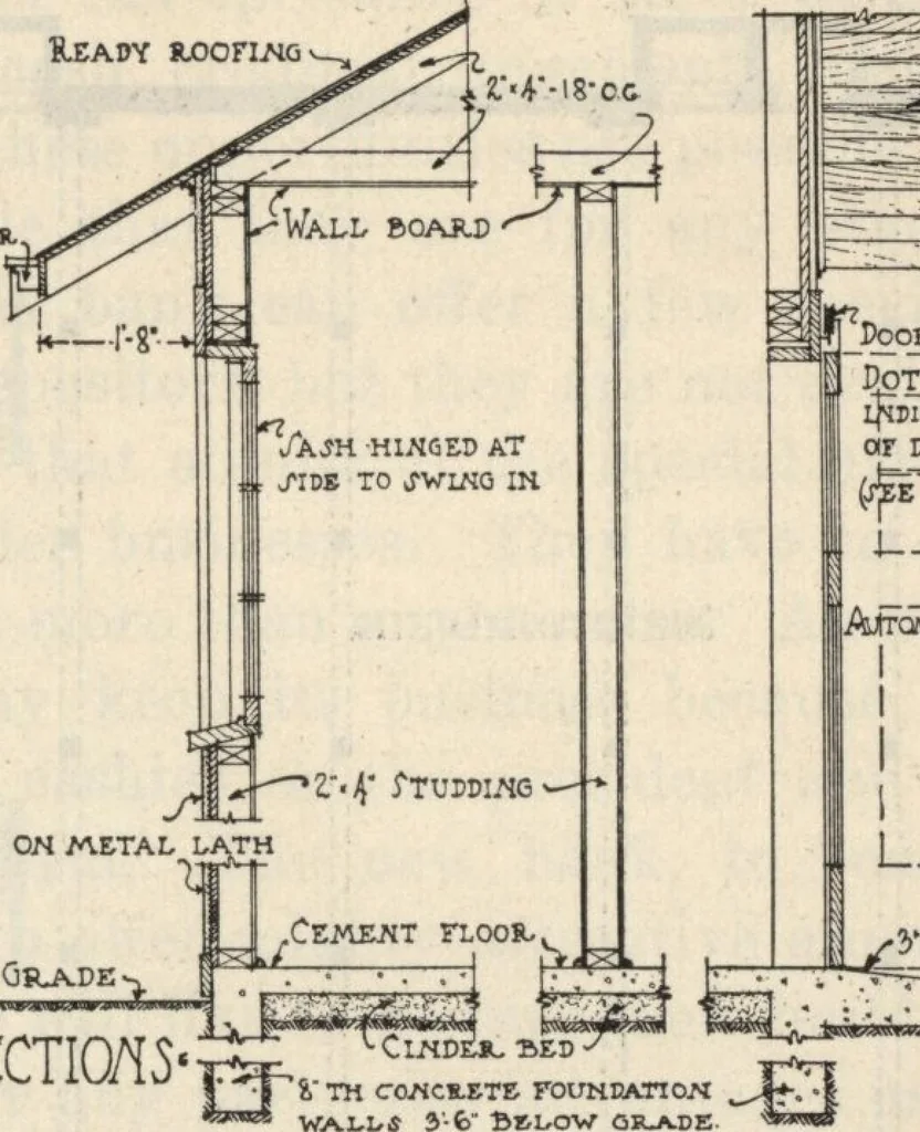 An illustration from How to read plans and take off bills of materials., 1917, leaf 104