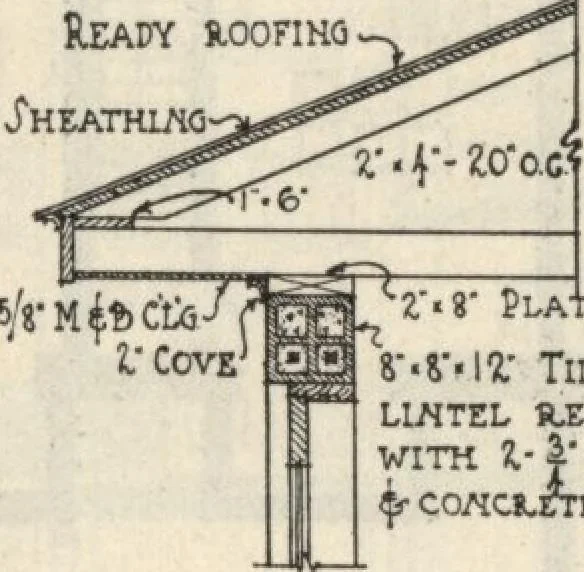 An illustration from How to read plans and take off bills of materials., 1917, leaf 104