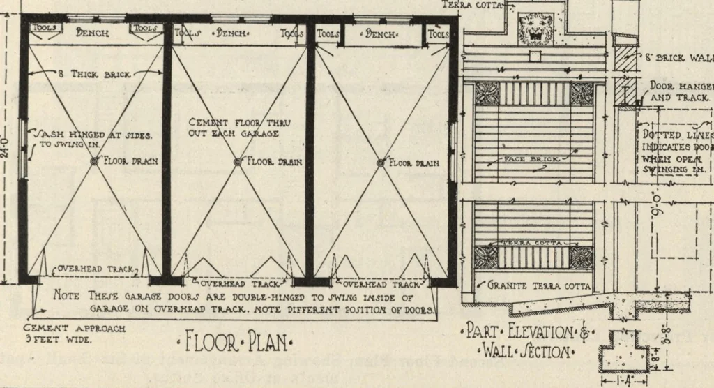 An illustration from How to read plans and take off bills of materials., 1917, leaf 104