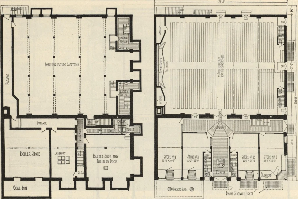 An illustration from How to read plans and take off bills of materials., 1917, leaf 105