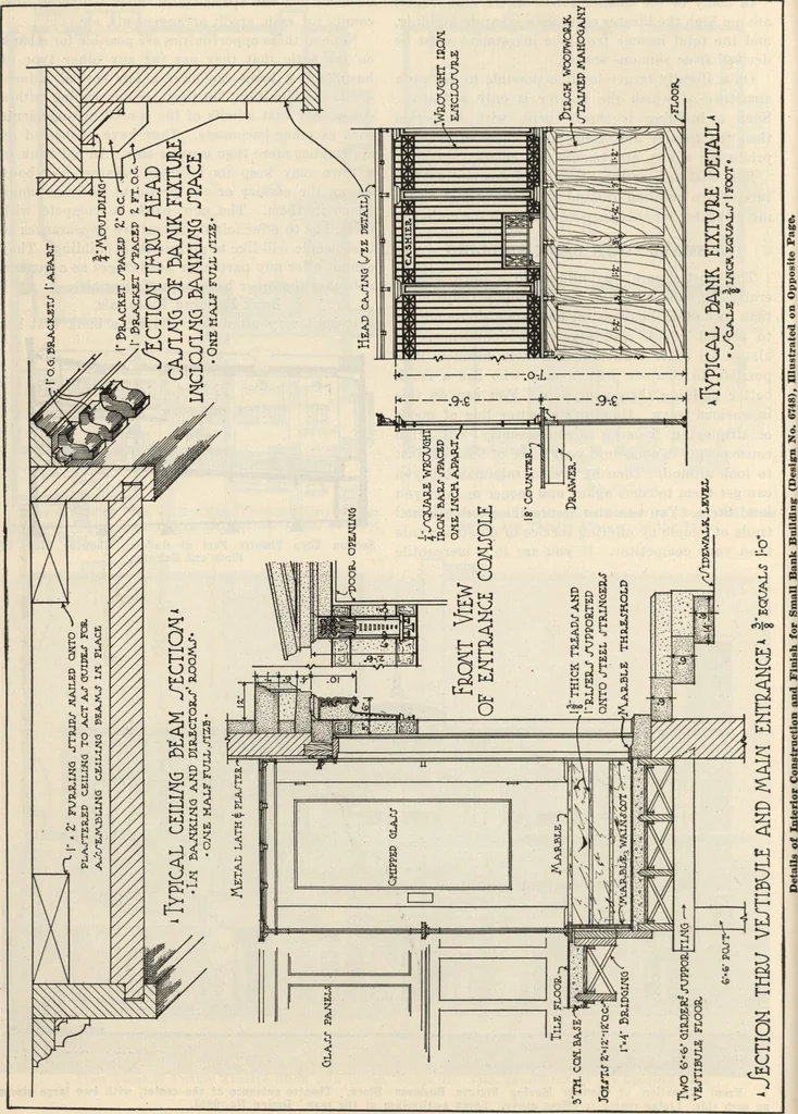 An illustration from How to read plans and take off bills of materials., 1917, leaf 107