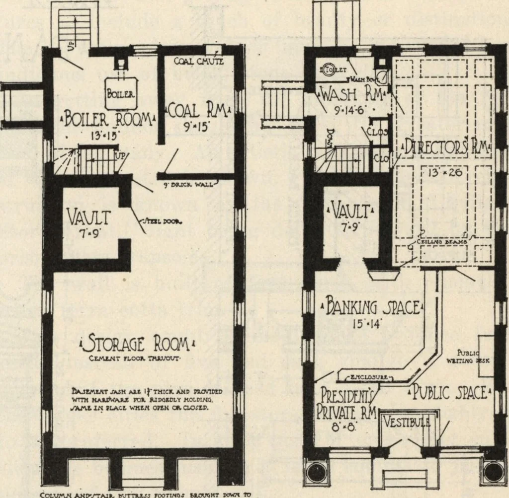 An illustration from How to read plans and take off bills of materials., 1917, leaf 108