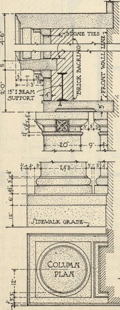 An illustration from How to read plans and take off bills of materials., 1917, leaf 109
