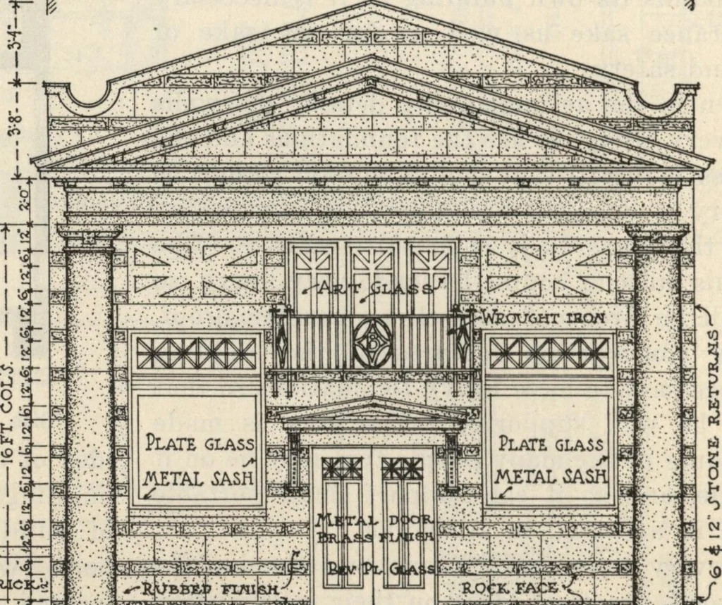 An illustration from How to read plans and take off bills of materials., 1917, leaf 109
