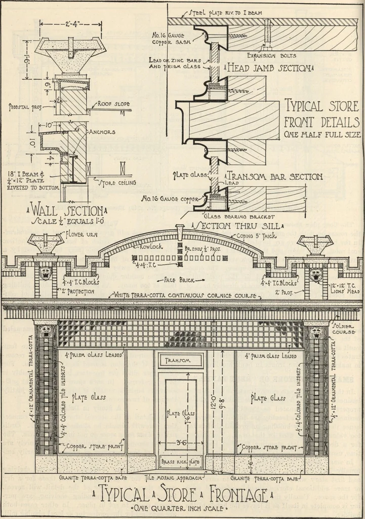 An illustration from How to read plans and take off bills of materials., 1917, leaf 111
