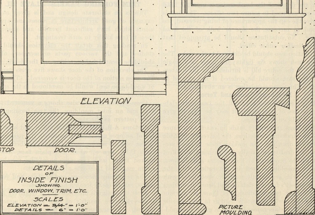 An illustration from How to read plans and take off bills of materials., 1917, leaf 122