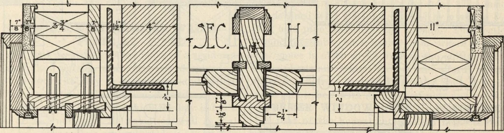 An illustration from How to read plans and take off bills of materials., 1917, leaf 134