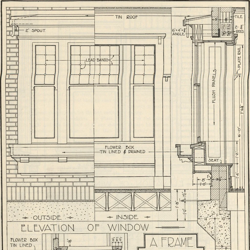 An illustration from How to read plans and take off bills of materials., 1917, leaf 135
