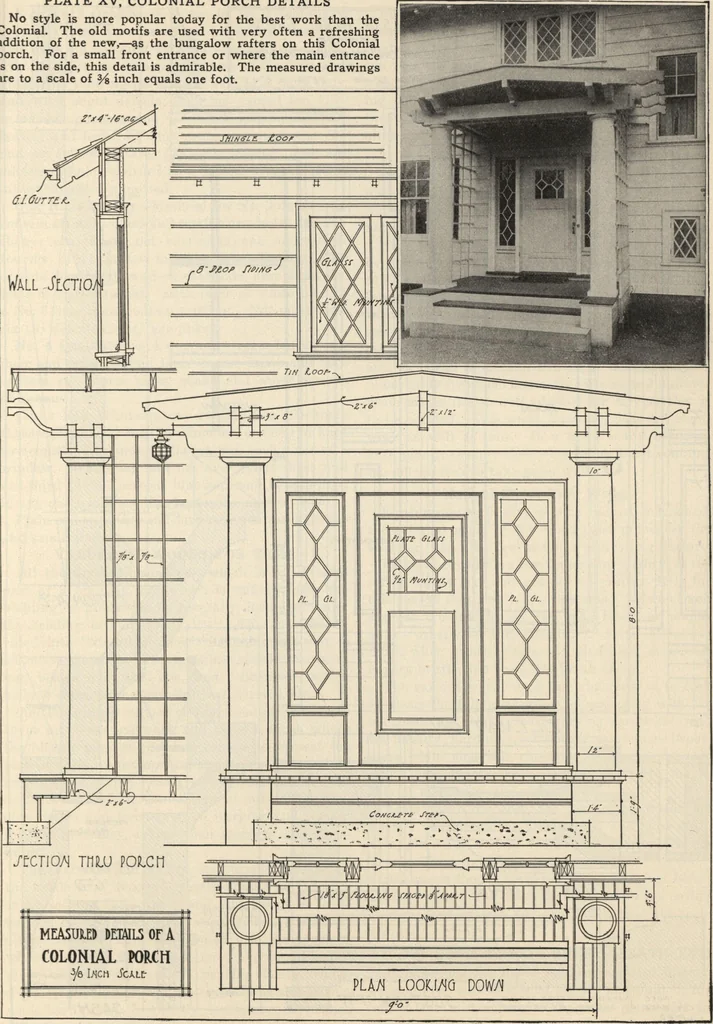 An illustration from How to read plans and take off bills of materials., 1917, leaf 142