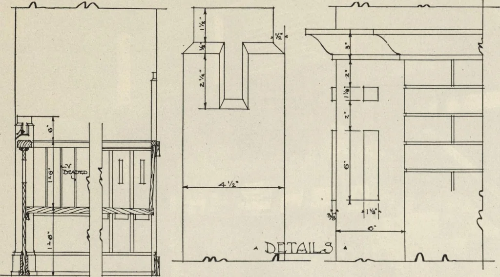 An illustration from How to read plans and take off bills of materials., 1917, leaf 149