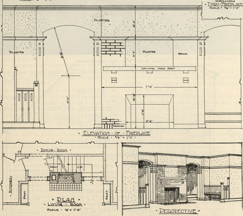 An illustration from How to read plans and take off bills of materials., 1917, leaf 149