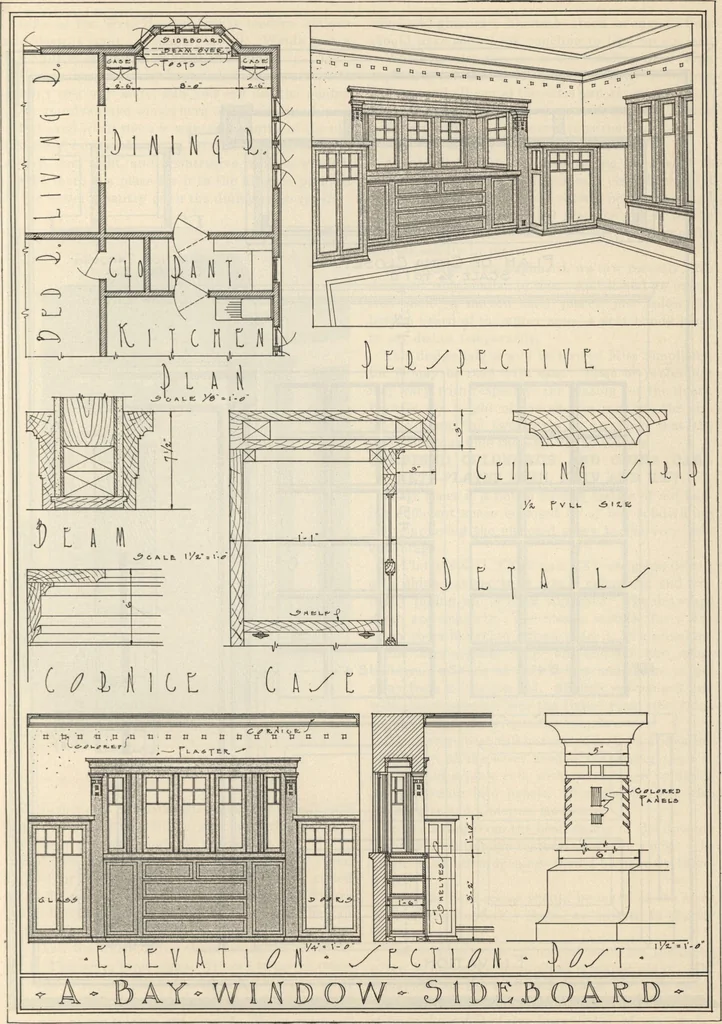 An illustration from How to read plans and take off bills of materials., 1917, leaf 150