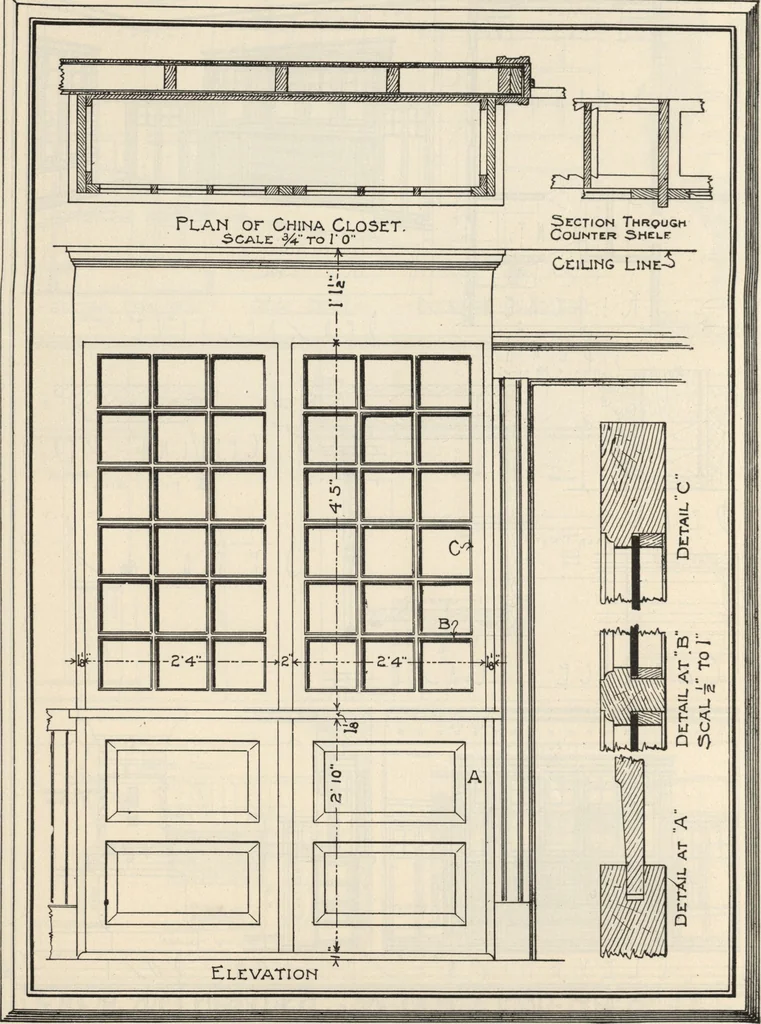 An illustration from How to read plans and take off bills of materials., 1917, leaf 151