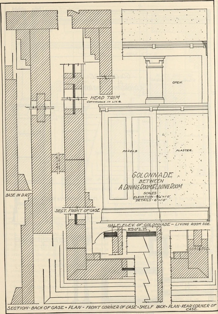 An illustration from How to read plans and take off bills of materials., 1917, leaf 155