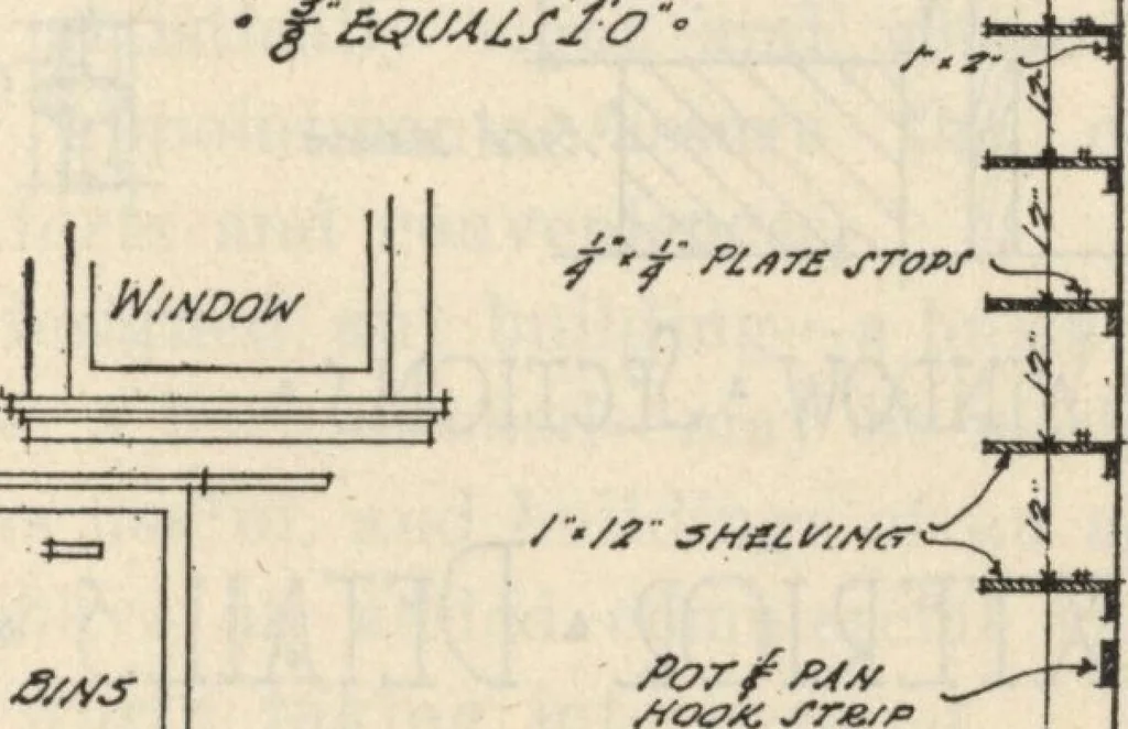 An illustration from How to read plans and take off bills of materials., 1917, leaf 160