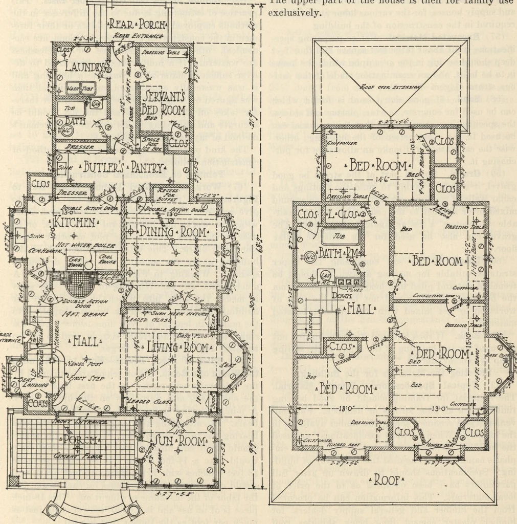 An illustration from How to read plans and take off bills of materials., 1917, leaf 168