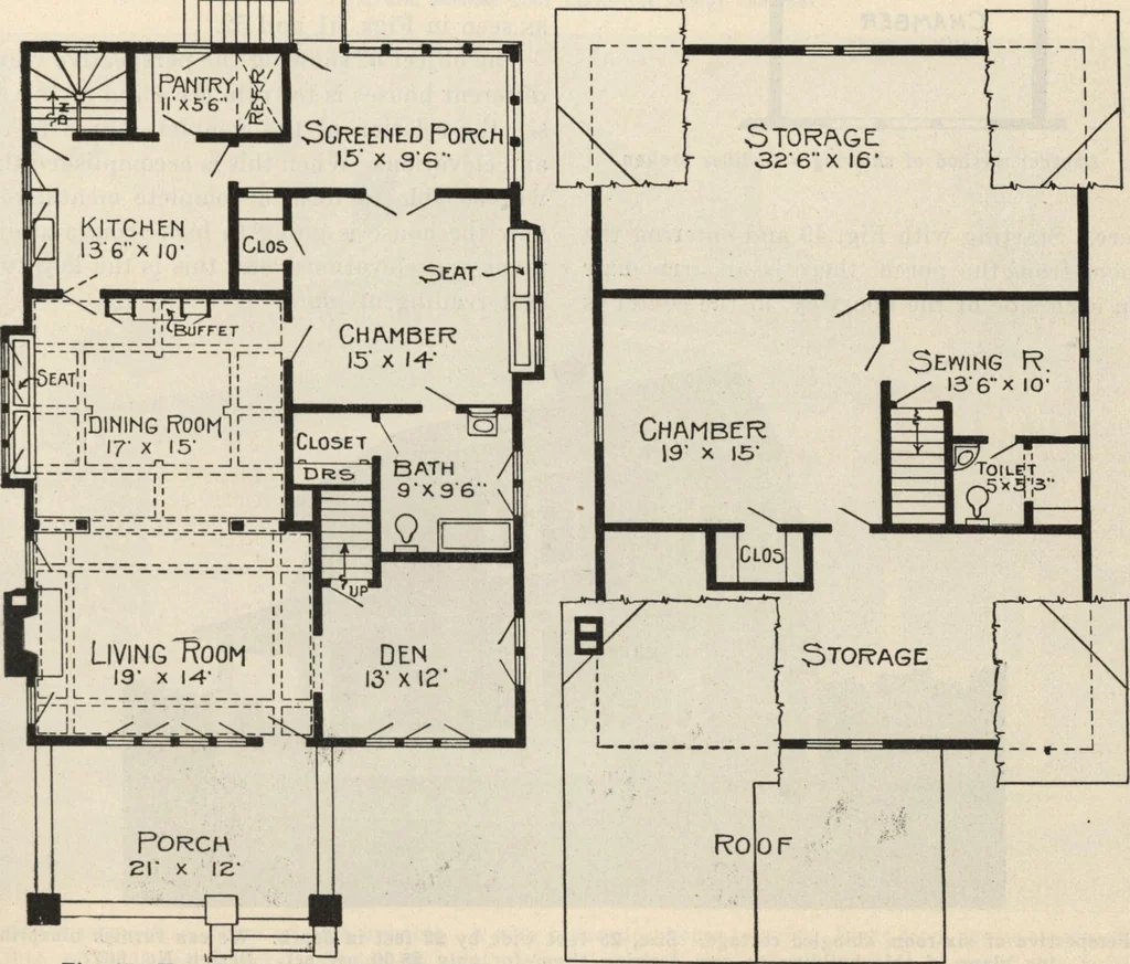 An illustration from How to read plans and take off bills of materials., 1917, leaf 20