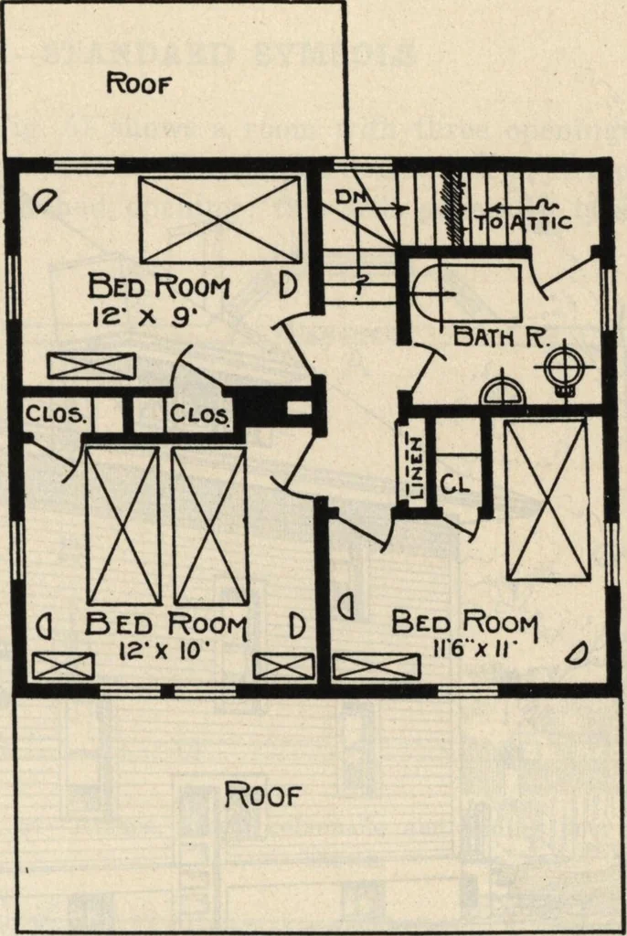 An illustration from How to read plans and take off bills of materials., 1917, leaf 22