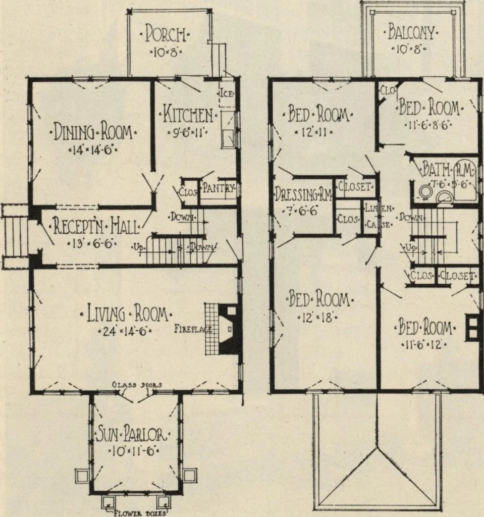 An illustration from How to read plans and take off bills of materials., 1917, leaf 227