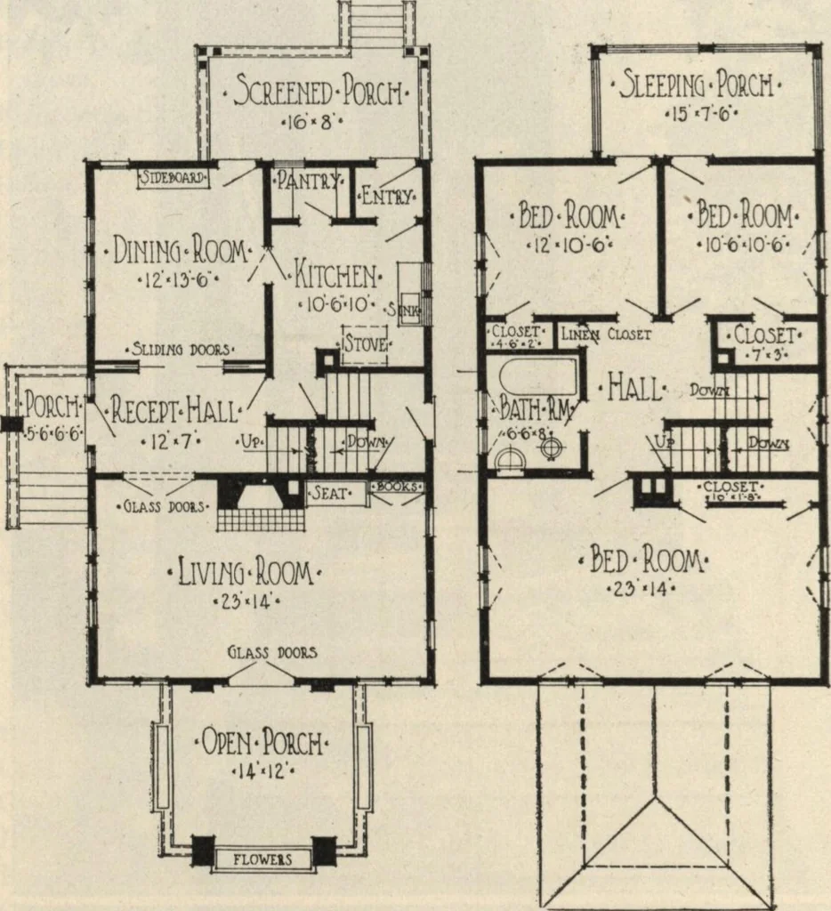 An illustration from How to read plans and take off bills of materials., 1917, leaf 227