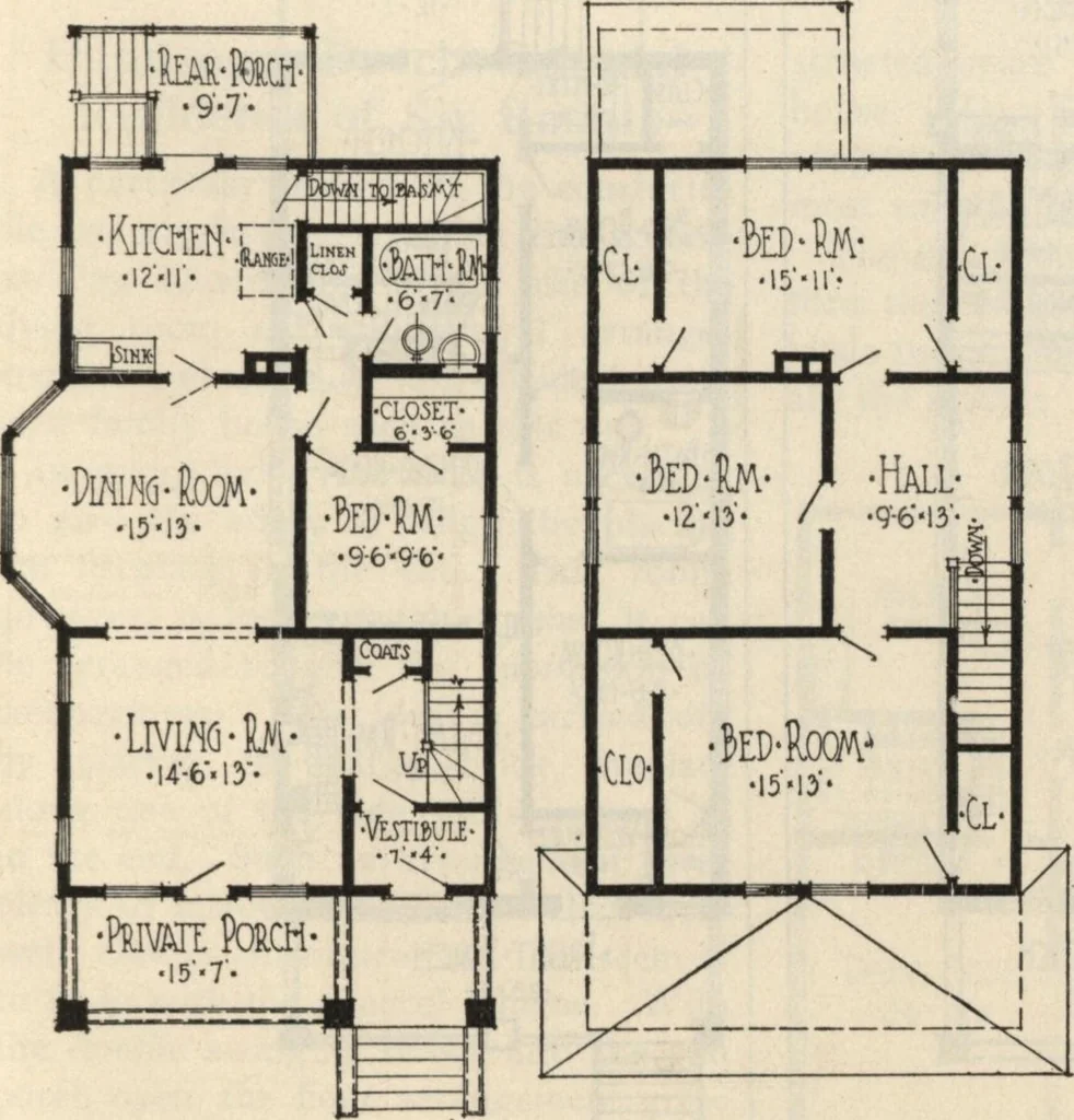 An illustration from How to read plans and take off bills of materials., 1917, leaf 228
