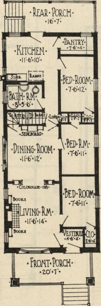 An illustration from How to read plans and take off bills of materials., 1917, leaf 229