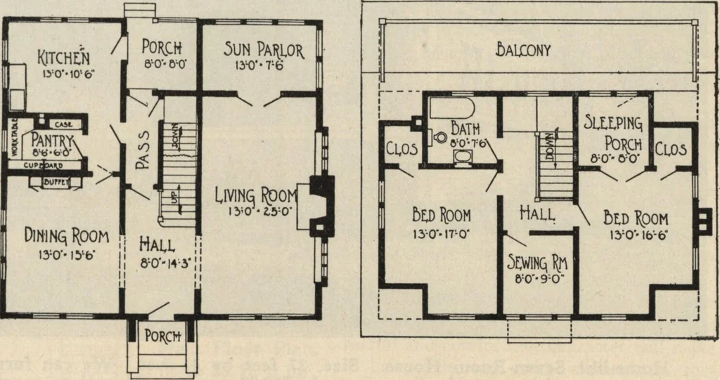 An illustration from How to read plans and take off bills of materials., 1917, leaf 230