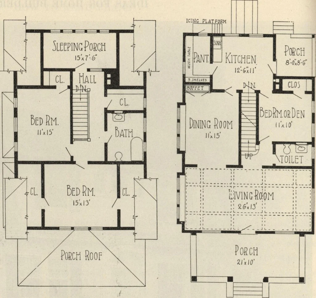 An illustration from How to read plans and take off bills of materials., 1917, leaf 231