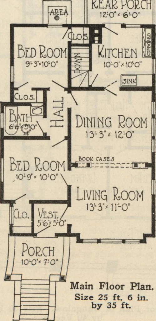 An illustration from How to read plans and take off bills of materials., 1917, leaf 232