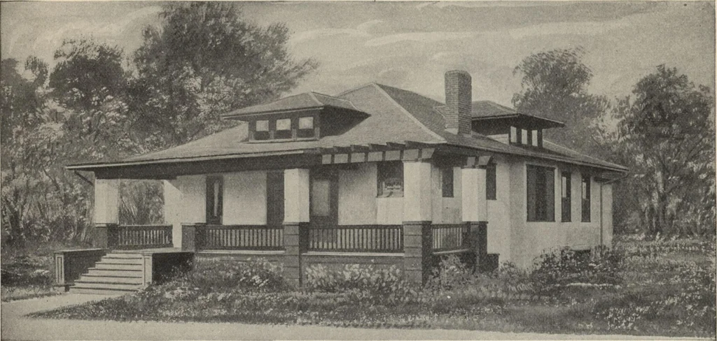 An illustration from How to read plans and take off bills of materials., 1917, leaf 233