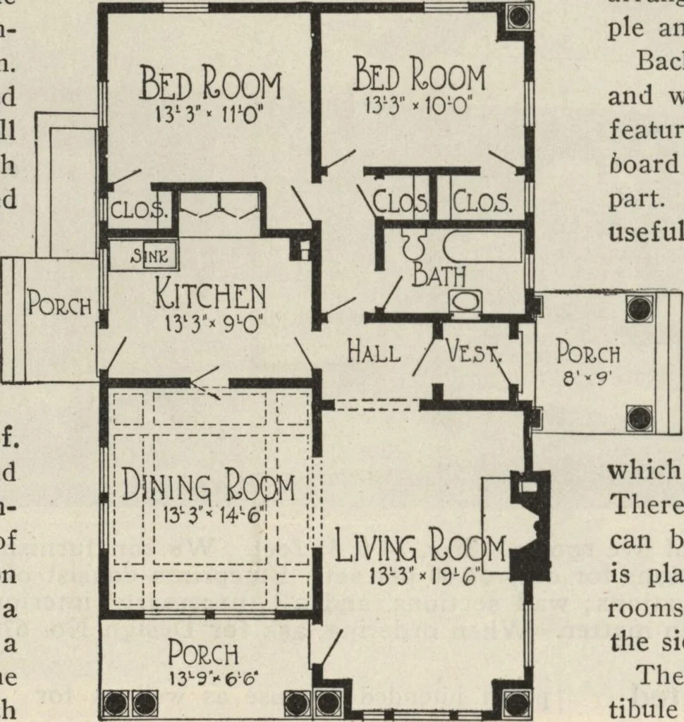 An illustration from How to read plans and take off bills of materials., 1917, leaf 235