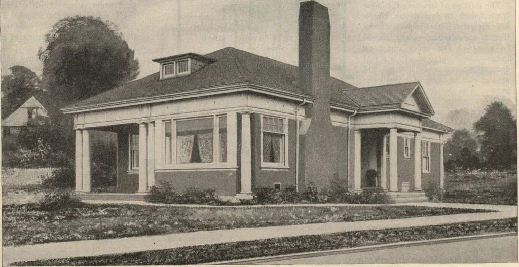 An illustration from How to read plans and take off bills of materials., 1917, leaf 235