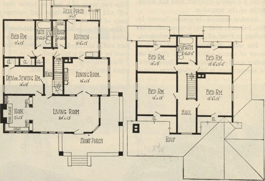 An illustration from How to read plans and take off bills of materials., 1917, leaf 239
