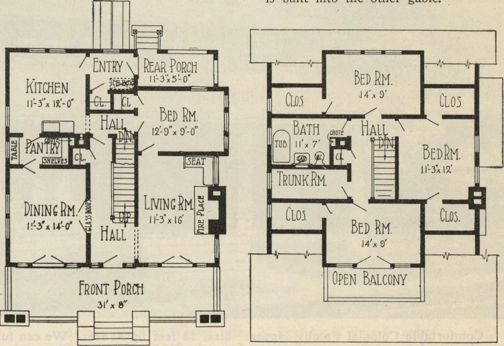 An illustration from How to read plans and take off bills of materials., 1917, leaf 240